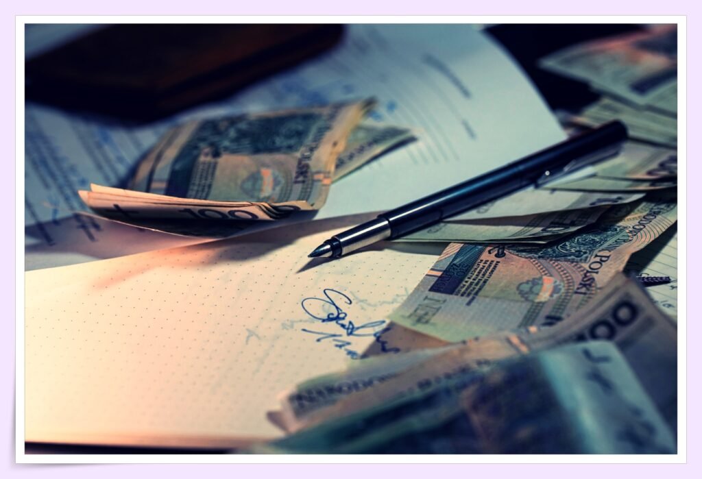 reviewing monthly budget with irregular income