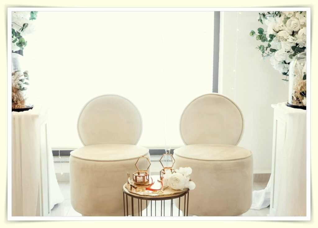 elegant wedding reception with flowers showing wedding expense planning