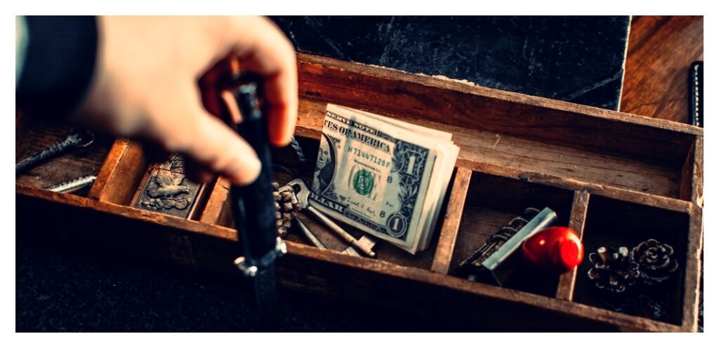 safe cash storage at home without a bank account